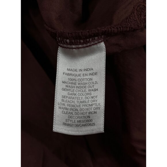 Guess SKU 513 Mens Maroon Short Sleeve Button Up Shirt Size XL - Picture 8 of 9